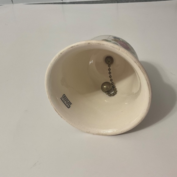 VTG Sadler Porcelain Pink Roses Floral Bell Made in England - Picture 6 of 6